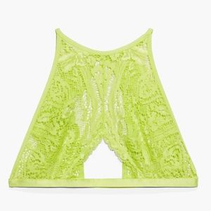 Savage X Fenty Alien Animal High-Neck Lace Bralette - NWT